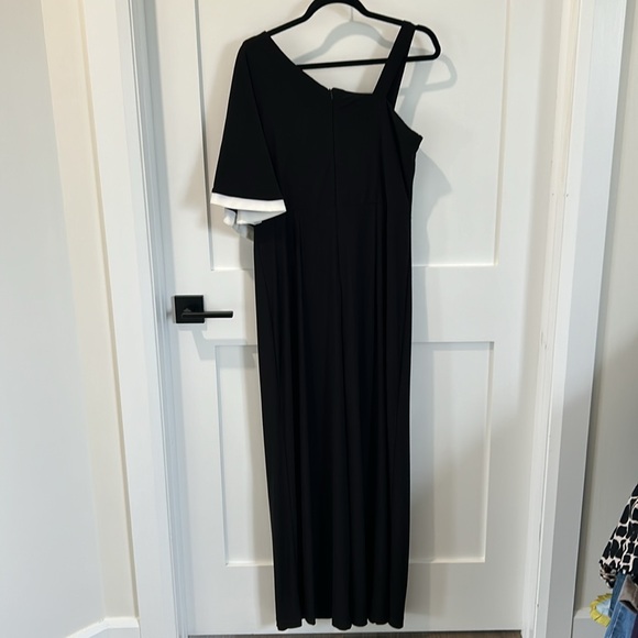 R&M Richards cape sleeve evening pant suit - Picture 3 of 6